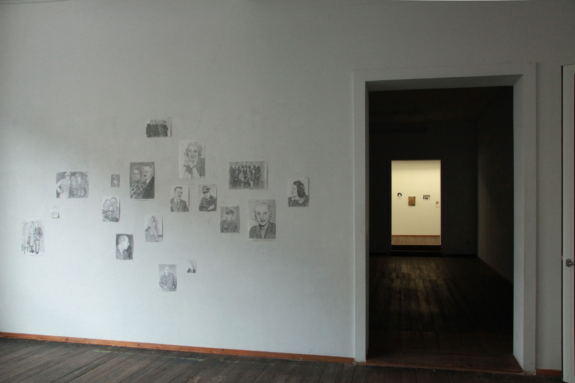 <b/> Marlene Dietrich with American Soldiers, 2013″></p>
<h6>Exhibition view: <b>Crazy at any Price!</b>, 2013</h6>
<p>Drawings on paper</p>
<div>
<p>Drawings after the photographs from the photo archive, photo credits: ©Ilse Haider</p>
</div>
<p><a href=